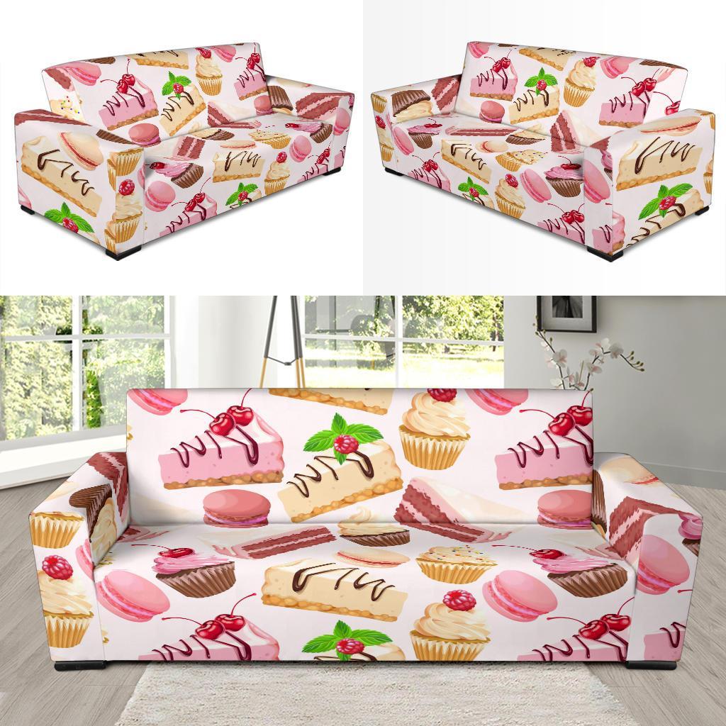 Cake Dessert Pattern Print Sofa Covers-grizzshop