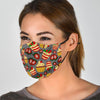 Cake Strawberry Pattern Print Face Mask-grizzshop