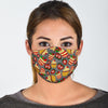 Cake Strawberry Pattern Print Face Mask-grizzshop