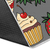 Cake Strawberry Pattern Print Floor Mat-grizzshop