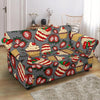 Cake Strawberry Pattern Print Loveseat Cover-grizzshop