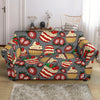 Cake Strawberry Pattern Print Loveseat Cover-grizzshop