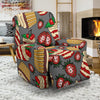 Cake Strawberry Pattern Print Recliner Cover-grizzshop