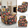 Cake Strawberry Pattern Print Recliner Cover-grizzshop