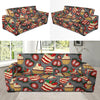 Cake Strawberry Pattern Print Sofa Covers-grizzshop