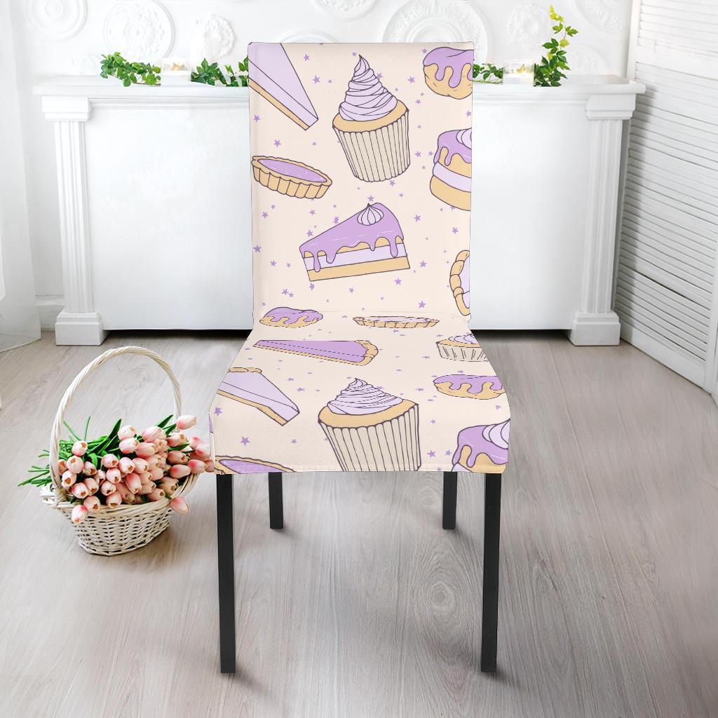 Cake Sweet Pattern Print Chair Cover-grizzshop