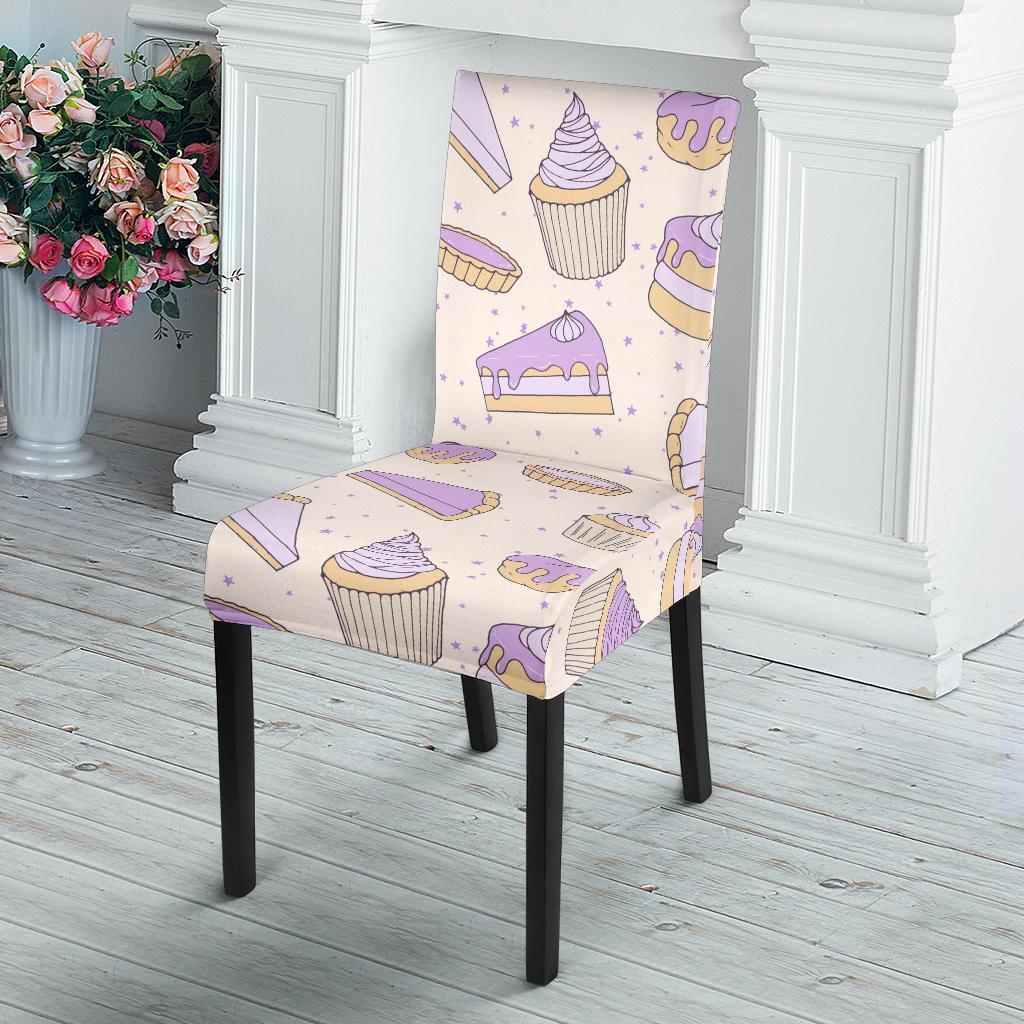 Cake Sweet Pattern Print Chair Cover-grizzshop