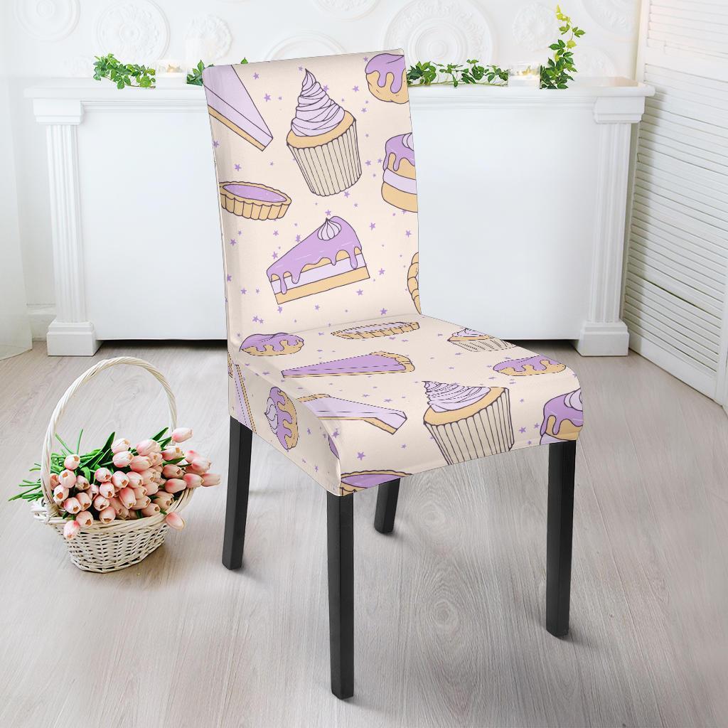 Cake Sweet Pattern Print Chair Cover-grizzshop