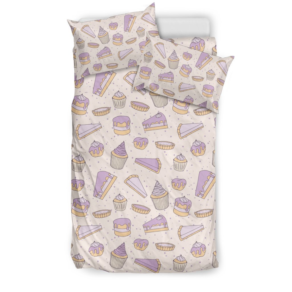 Cake Sweet Pattern Print Duvet Cover Bedding Set-grizzshop