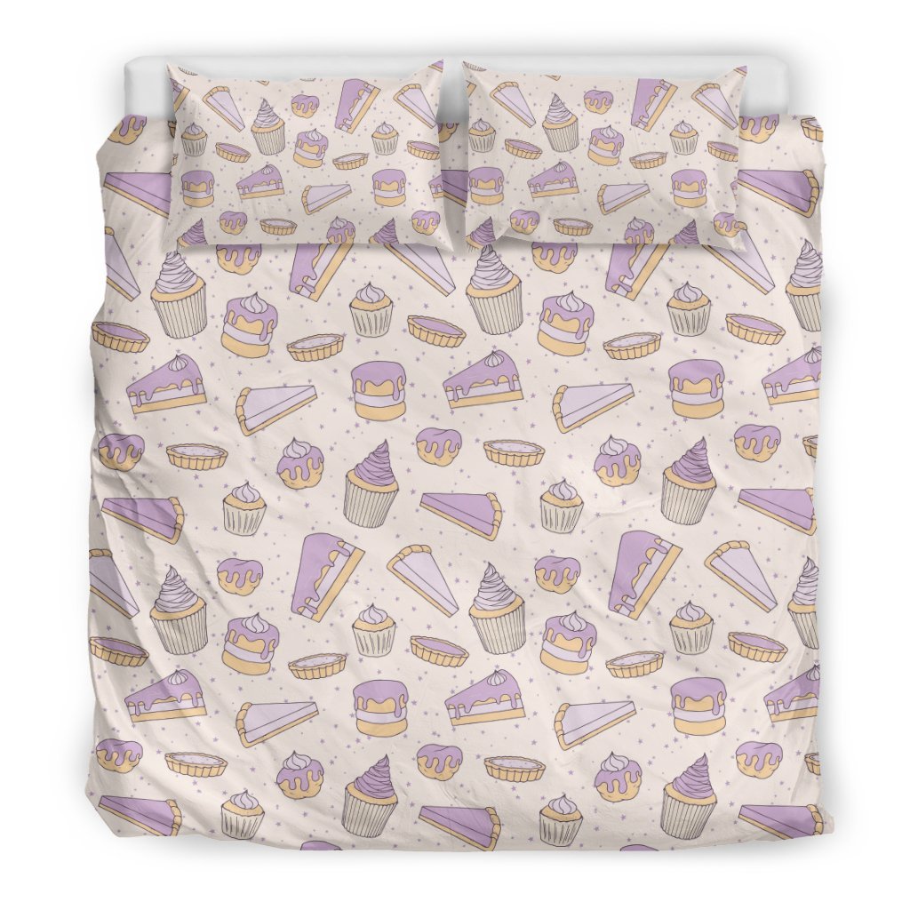Cake Sweet Pattern Print Duvet Cover Bedding Set-grizzshop