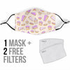 Cake Sweet Pattern Print Face Mask-grizzshop