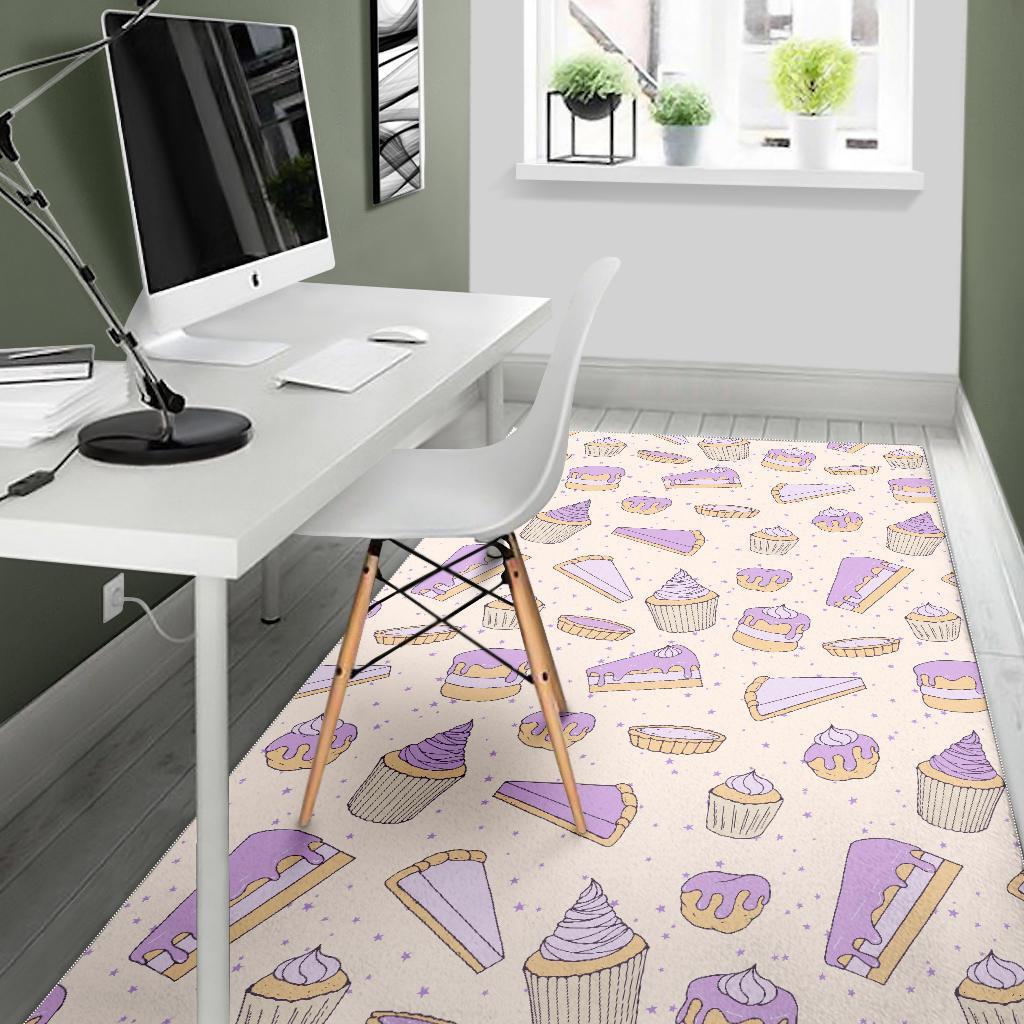 Cake Sweet Pattern Print Floor Mat-grizzshop