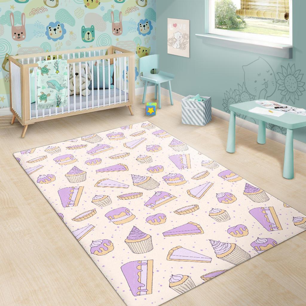 Cake Sweet Pattern Print Floor Mat-grizzshop