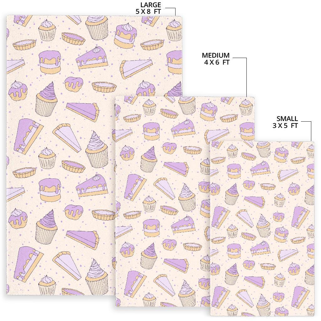 Cake Sweet Pattern Print Floor Mat-grizzshop