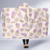 Cake Sweet Pattern Print Hooded Blanket-grizzshop