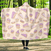 Cake Sweet Pattern Print Hooded Blanket-grizzshop