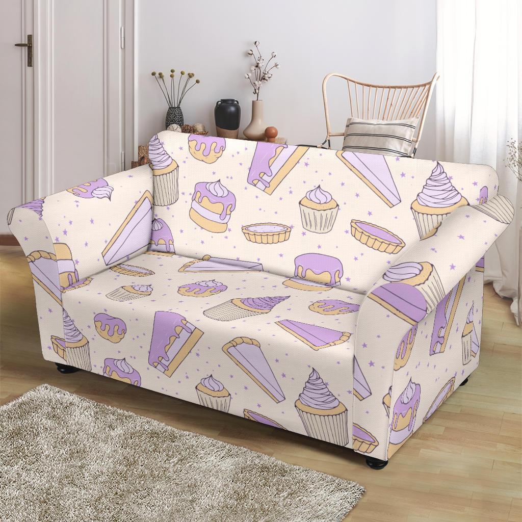 Cake Sweet Pattern Print Loveseat Cover-grizzshop