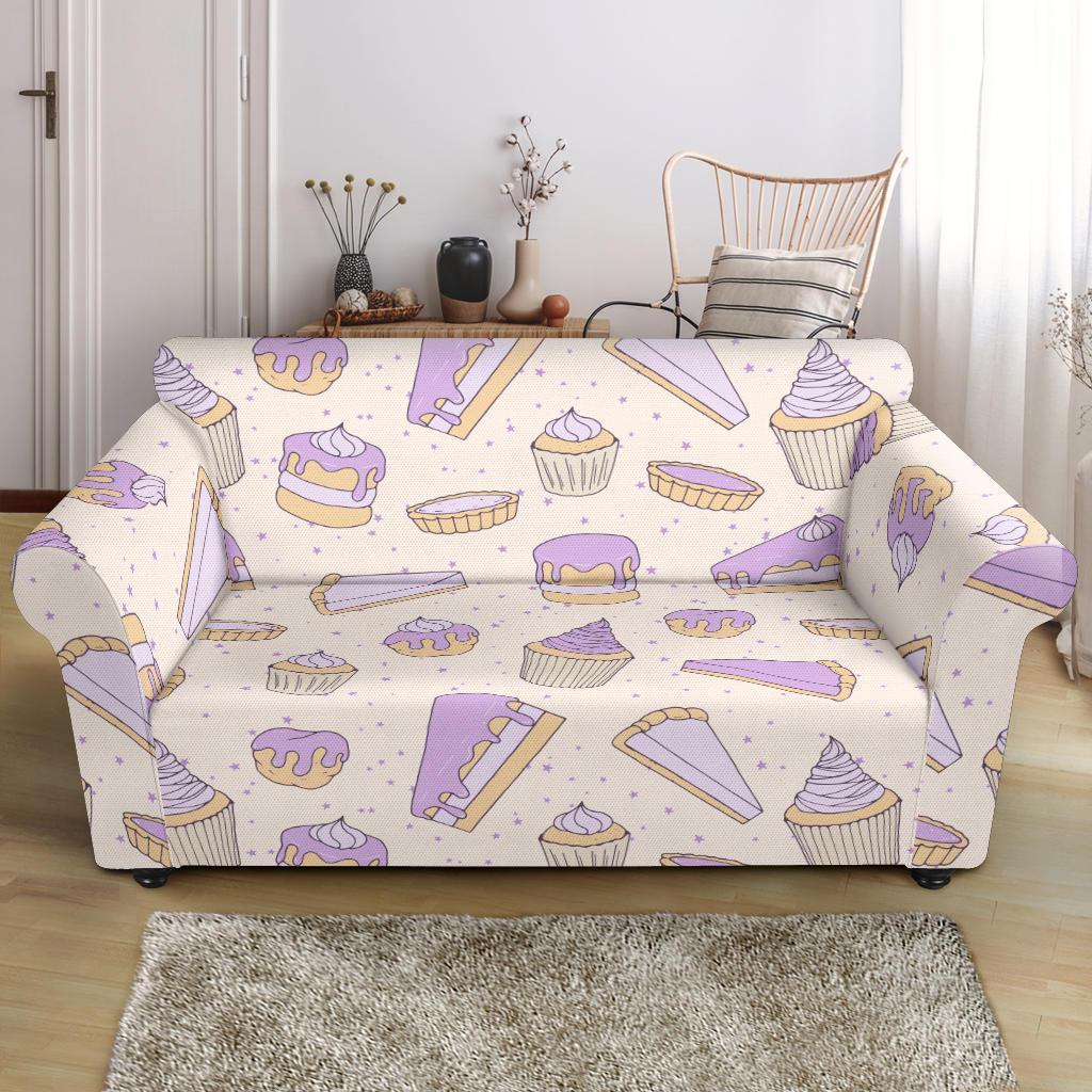 Cake Sweet Pattern Print Loveseat Cover-grizzshop