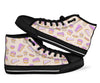 Cake Sweet Pattern Print Men Women's High Top Shoes-grizzshop