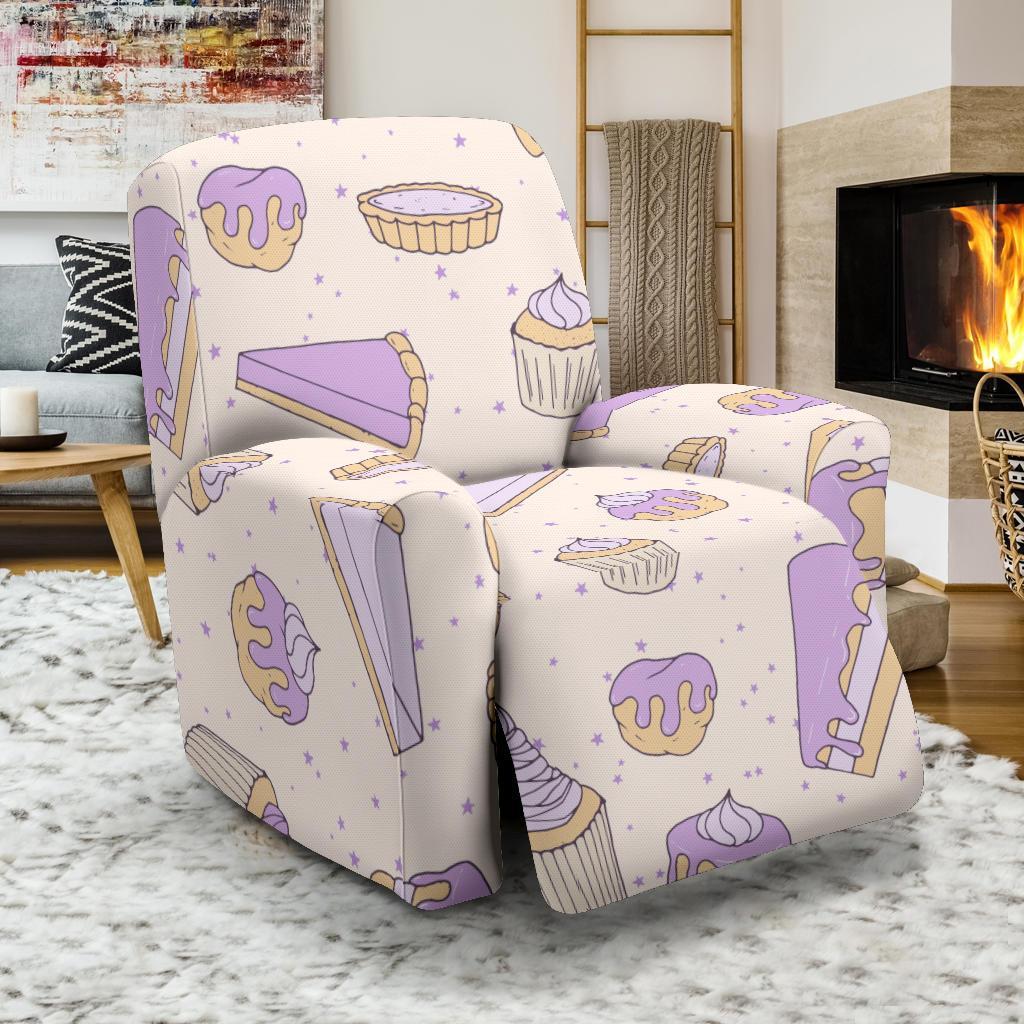 Cake Sweet Pattern Print Recliner Cover-grizzshop