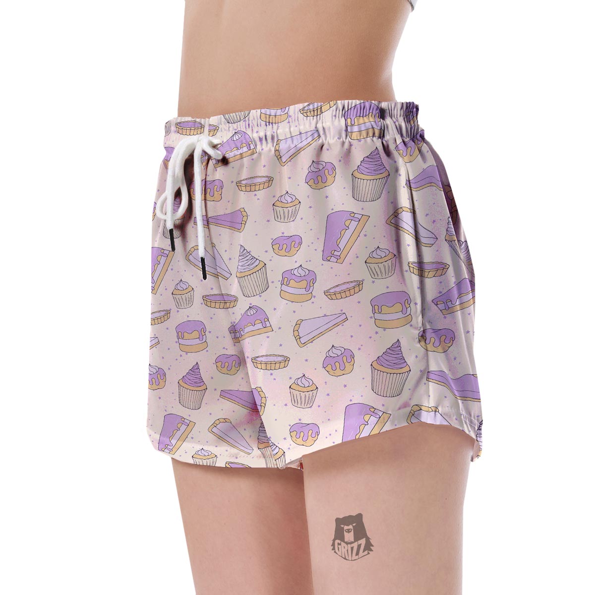 Cake Sweet Pattern Print Women's Shorts-grizzshop