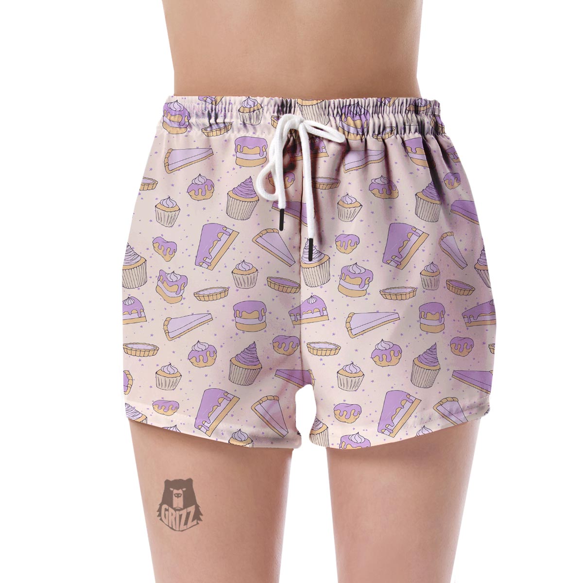 Cake Sweet Pattern Print Women's Shorts-grizzshop