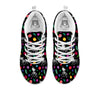 Calavera Cat Skeleton Print Pattern White Sneaker-grizzshop