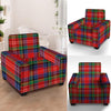 Caledonia Red Plaid Tartan Armchair Cover-grizzshop