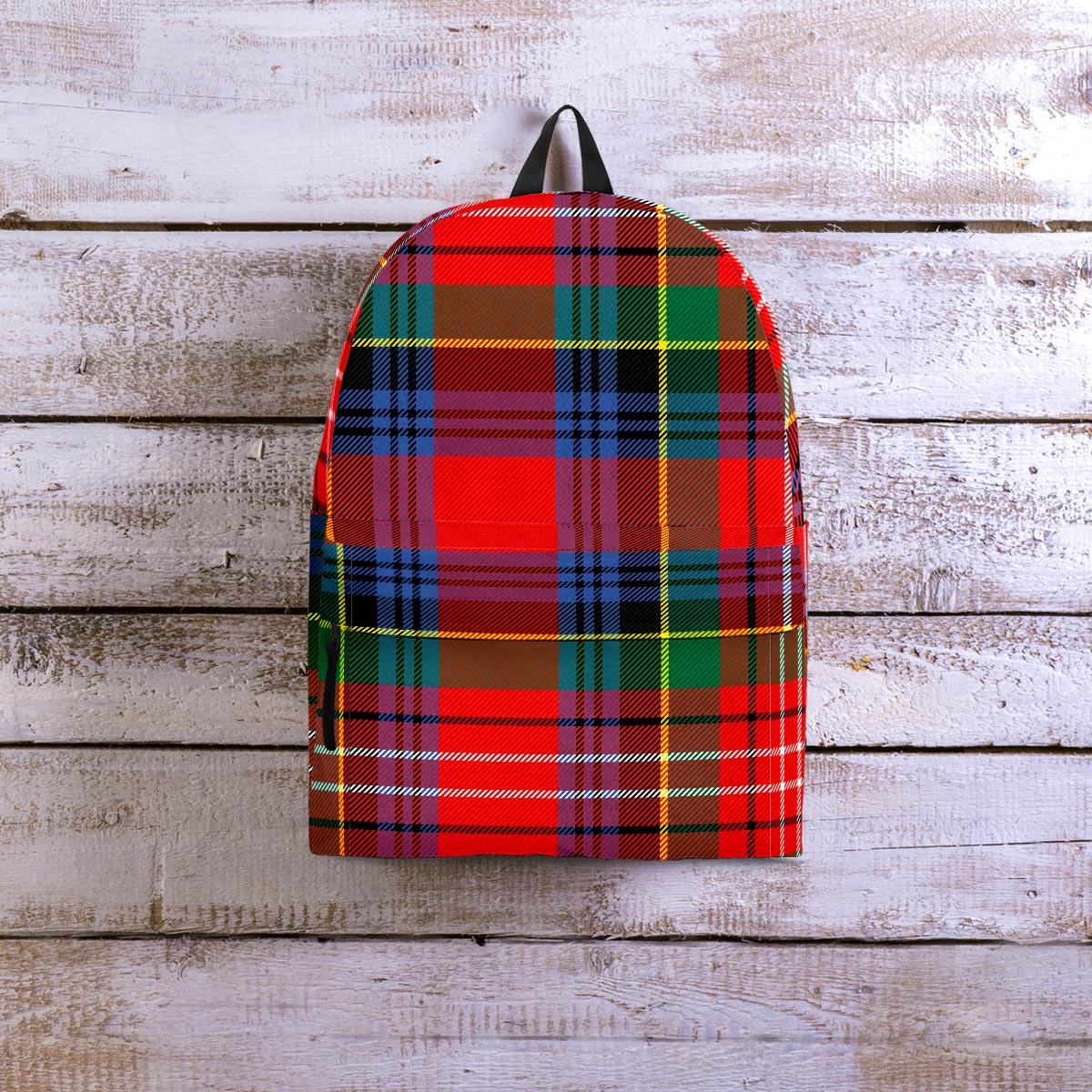 Caledonia Red Plaid Tartan Backpack-grizzshop