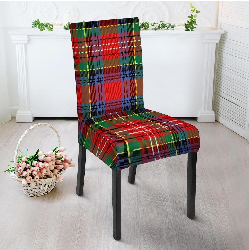 Caledonia Red Plaid Tartan Chair Cover-grizzshop