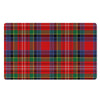 Caledonia Red Plaid Tartan Door Mat-grizzshop