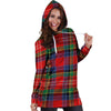 Caledonia Red Plaid Tartan Hoodie Dress-grizzshop