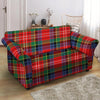 Caledonia Red Plaid Tartan Loveseat Cover-grizzshop