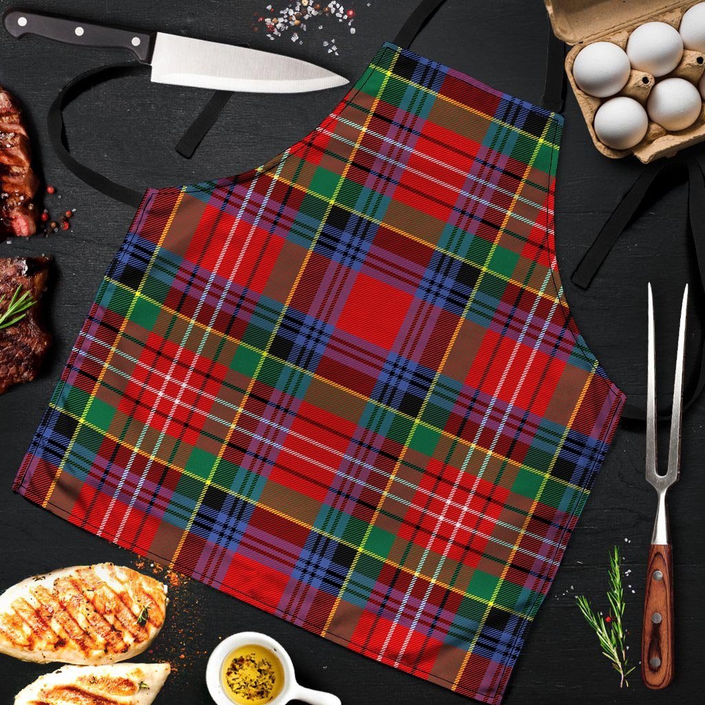 Caledonia Red Plaid Tartan Men's Apron-grizzshop