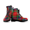 Caledonia Red Plaid Tartan Men's Boots-grizzshop