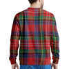 Caledonia Red Plaid Tartan Men's Sweatshirt-grizzshop