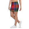 Caledonia Red Plaid Tartan Mini Skirt-grizzshop