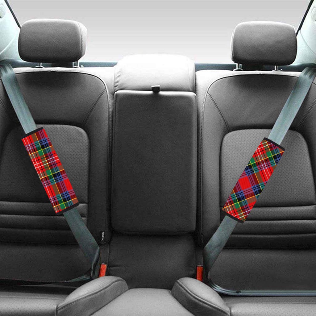 Caledonia Red Plaid Tartan Seat Belt Cover-grizzshop