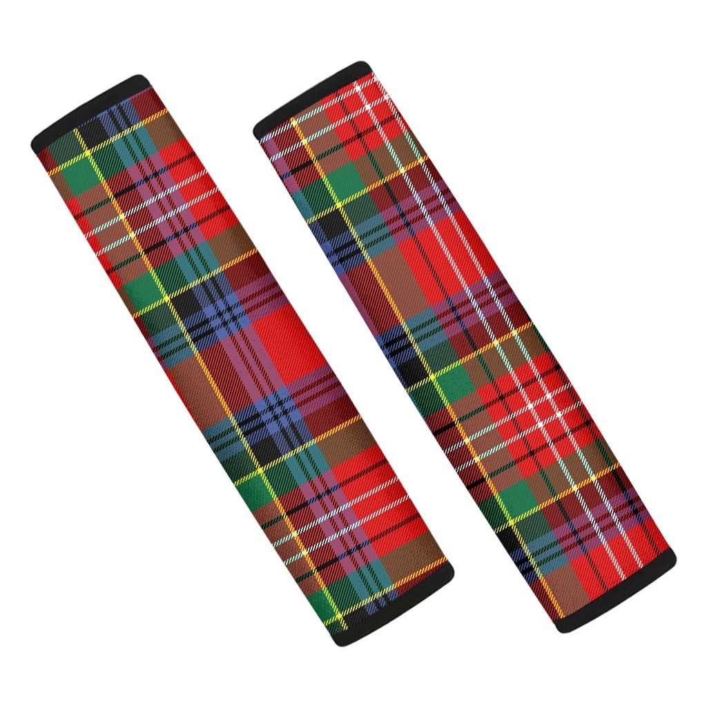 Caledonia Red Plaid Tartan Seat Belt Cover-grizzshop