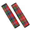 Caledonia Red Plaid Tartan Seat Belt Cover-grizzshop