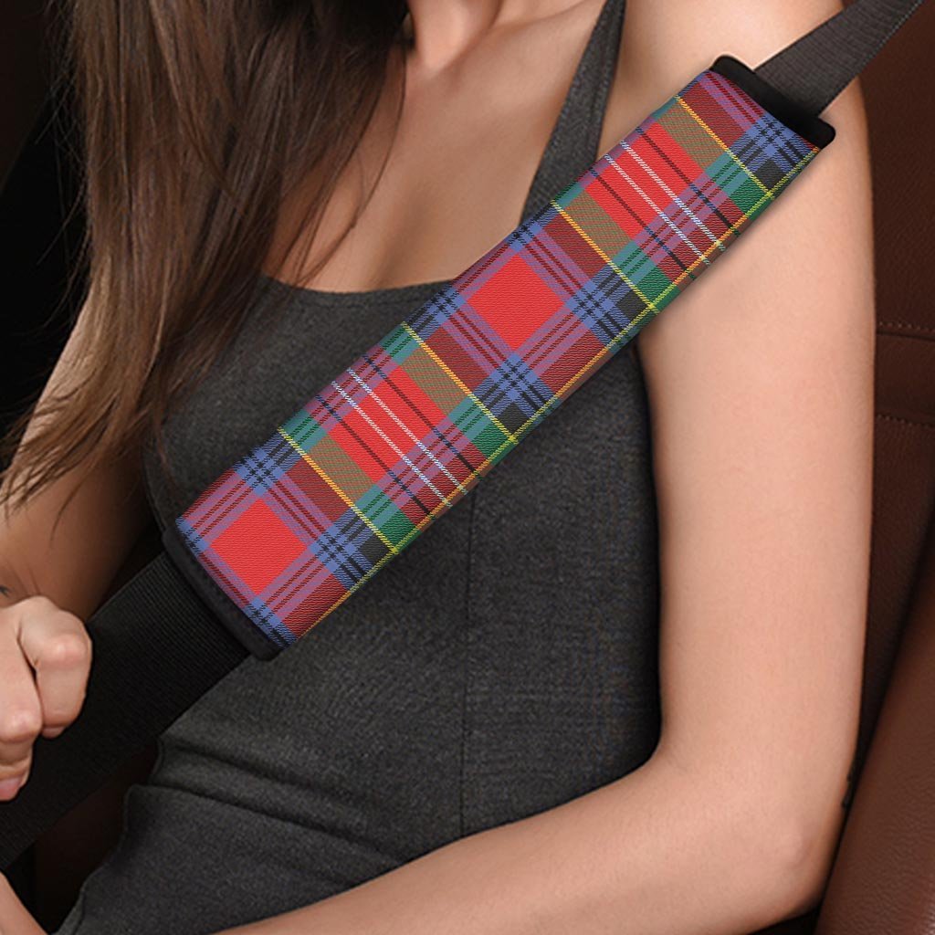 Caledonia Red Plaid Tartan Seat Belt Cover-grizzshop