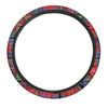 Caledonia Red Plaid Tartan Steering Wheel Cover-grizzshop