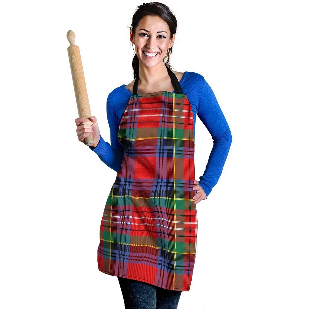 Caledonia Red Plaid Tartan Women's Apron-grizzshop