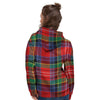 Caledonia Red Plaid Tartan Women's Hoodie-grizzshop