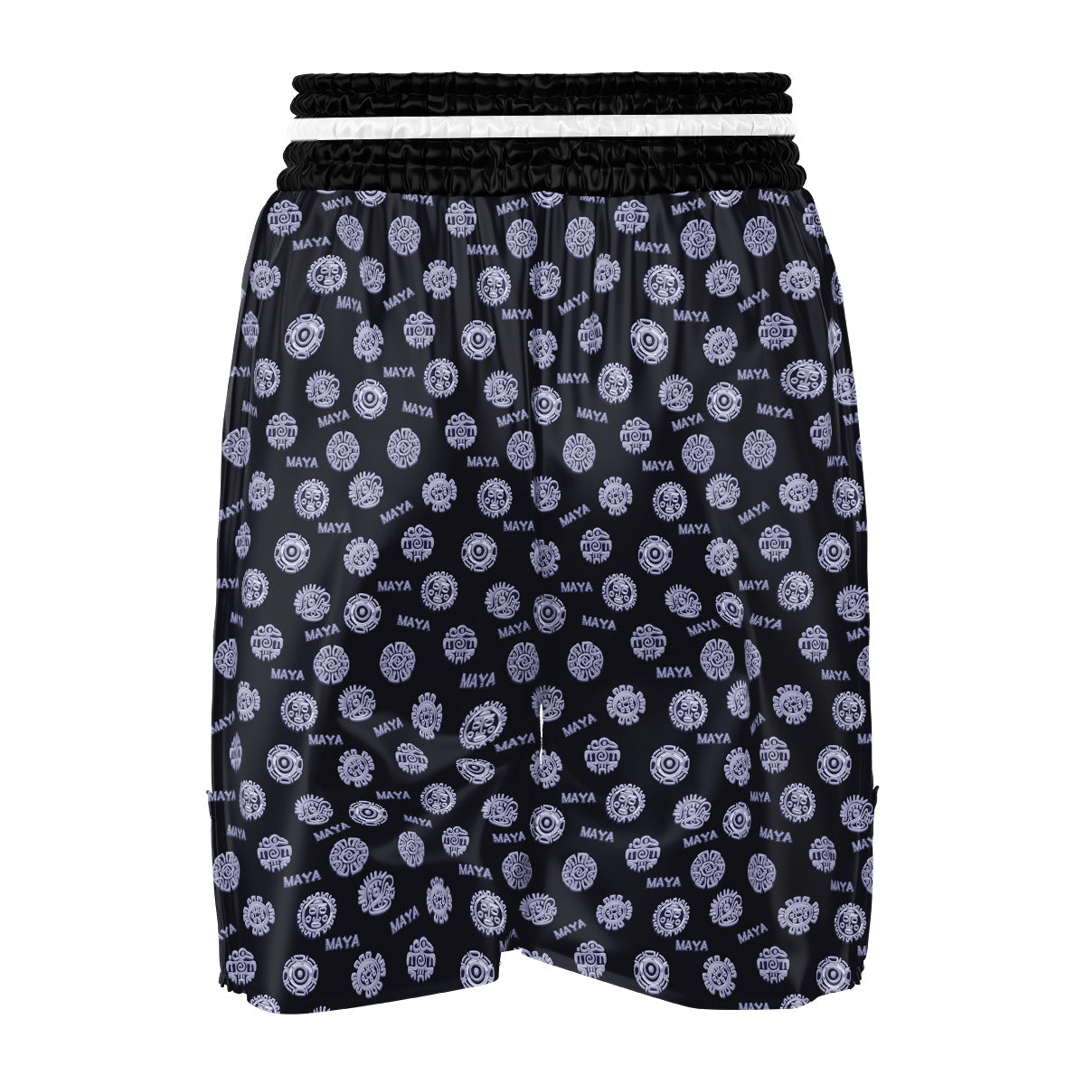 Calendar Aztec Maya Exotic Print Pattern Boxing Shorts-grizzshop
