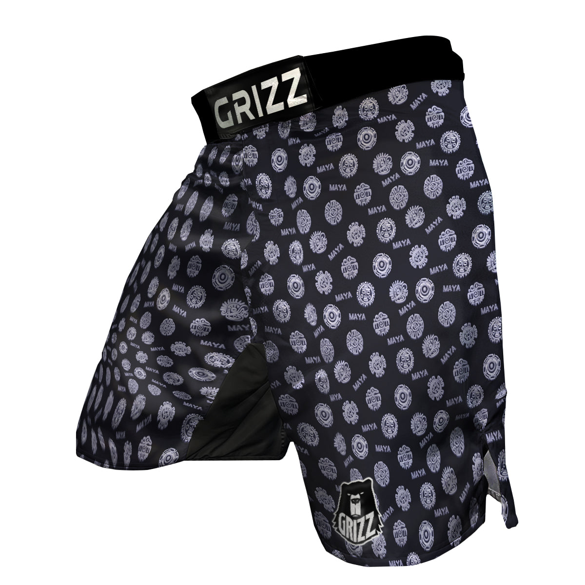 Calendar Aztec Maya Exotic Print Pattern MMA Shorts-grizzshop