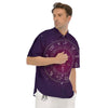 Calendar Geometric Zodiac Print Men's Short Sleeve Shirts-grizzshop