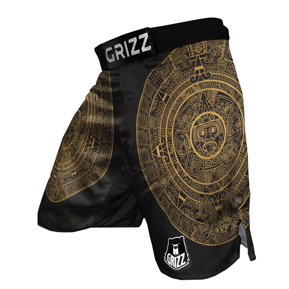 Calendar Tribal Maya Print MMA Shorts-grizzshop
