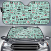 Camera Pastel Pattern Print Car Sun Shade-grizzshop