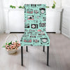 Camera Pastel Pattern Print Chair Cover-grizzshop